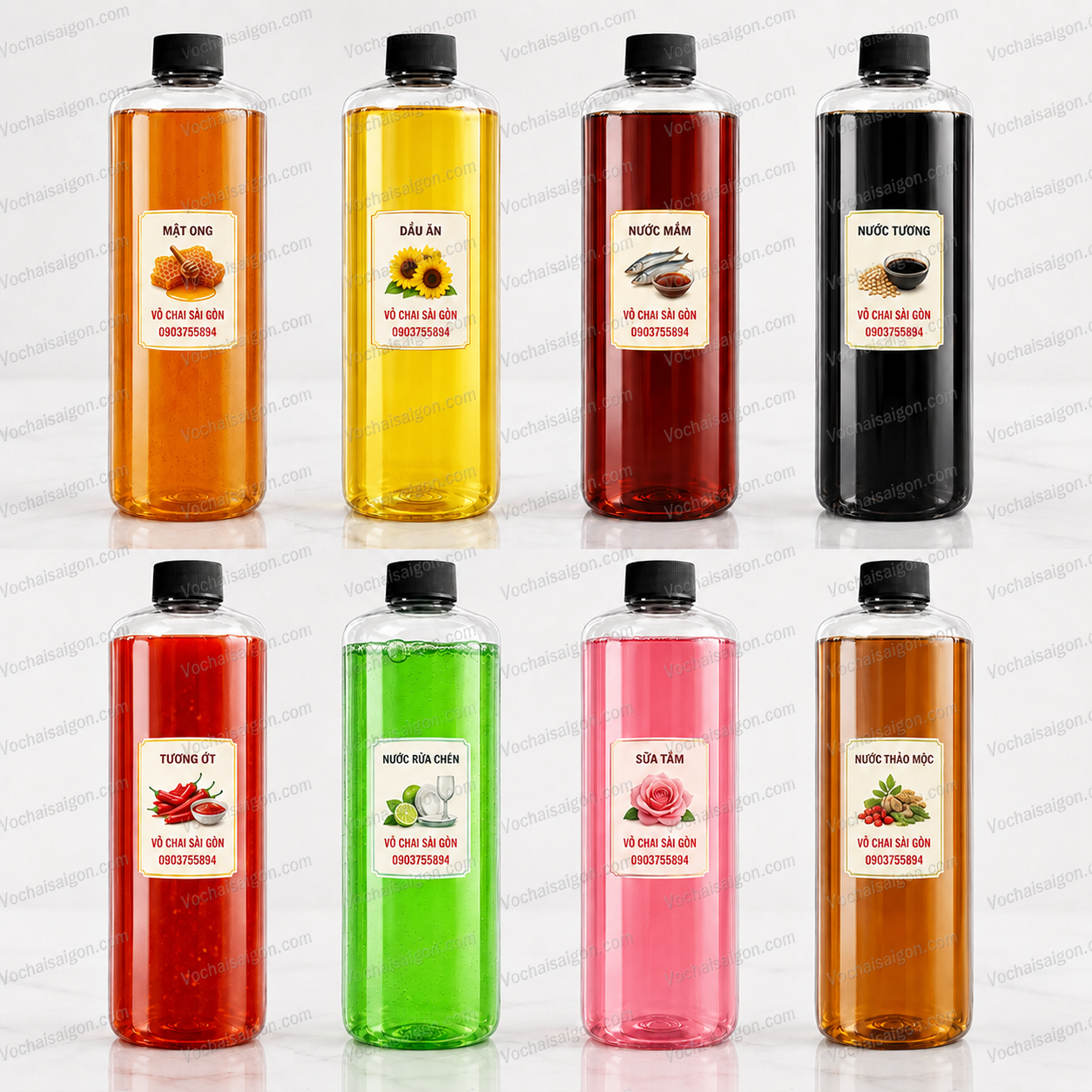 chai 1l nhựa dày