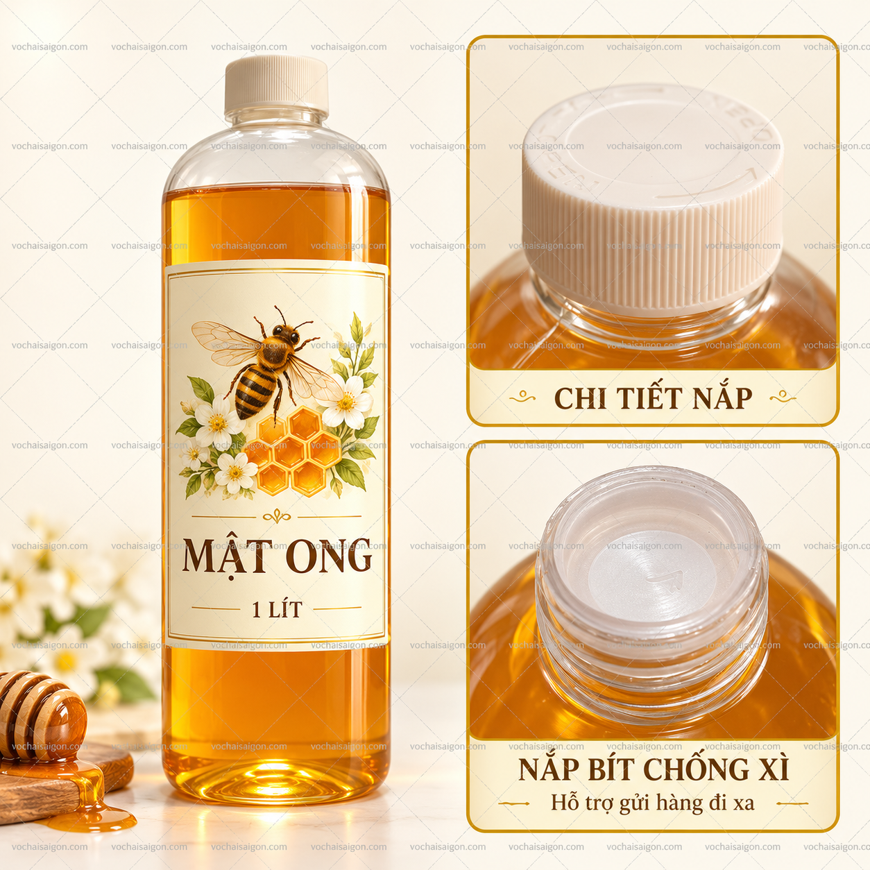 CHAI 1 LÍT - 1000ML VÒI NHẤN - Ảnh 8