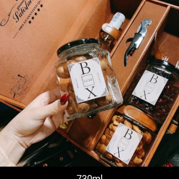 Hũ lục giác 730ml