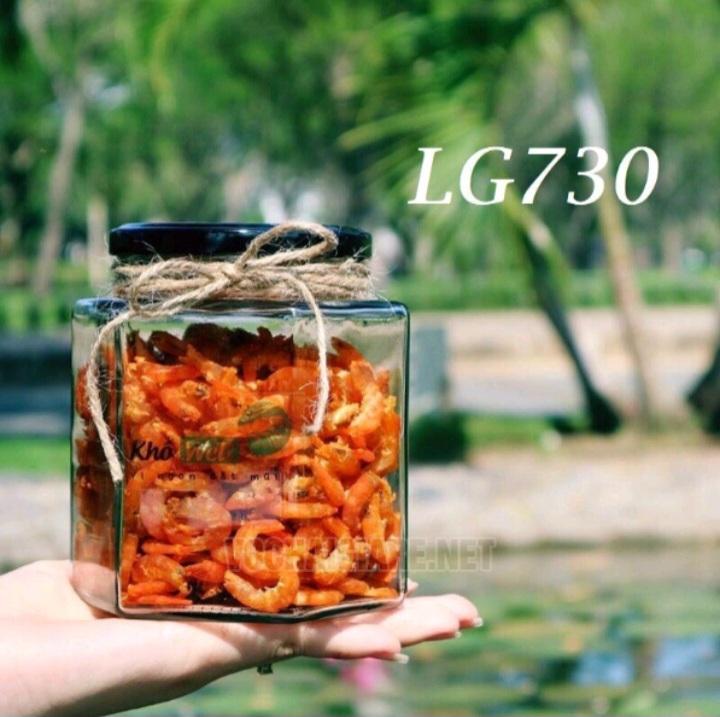 Hũ thuỷ tinh lục giác 730ml - Ảnh 2