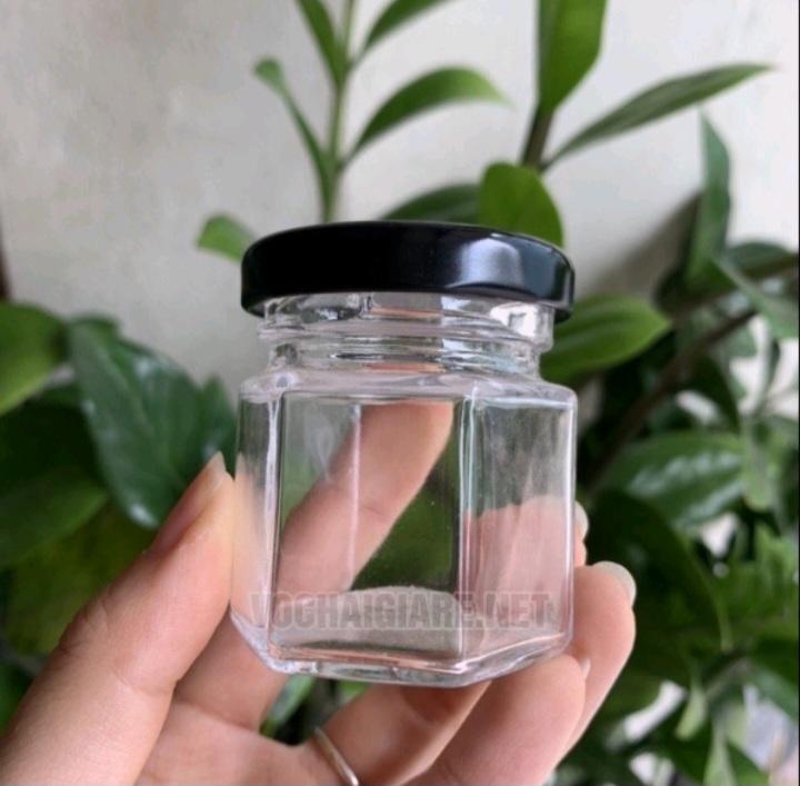 Hũ thủy tinh lục giác 80ml - Ảnh 2