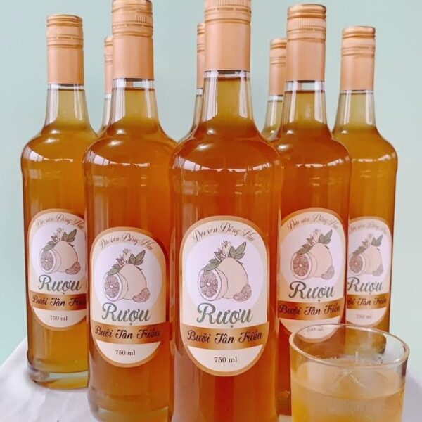 Chai rượu thủy tinh tròn Vodka 750