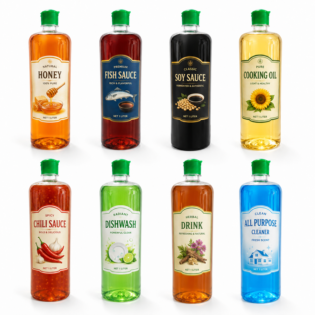 Chai nhựa PET tròn 1 Lít - Ảnh 3