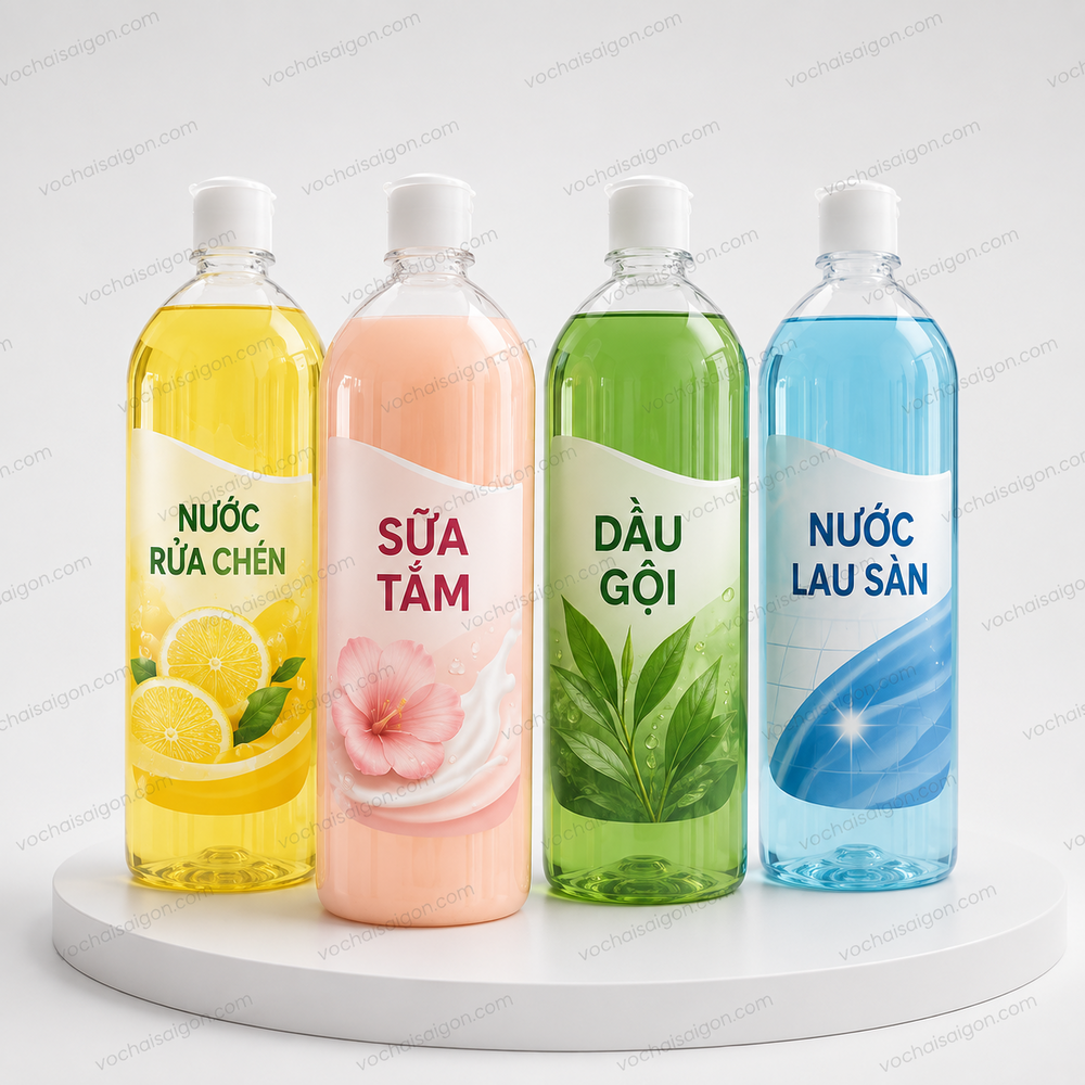 chai nhựa PET 1 Lit (1000ml)