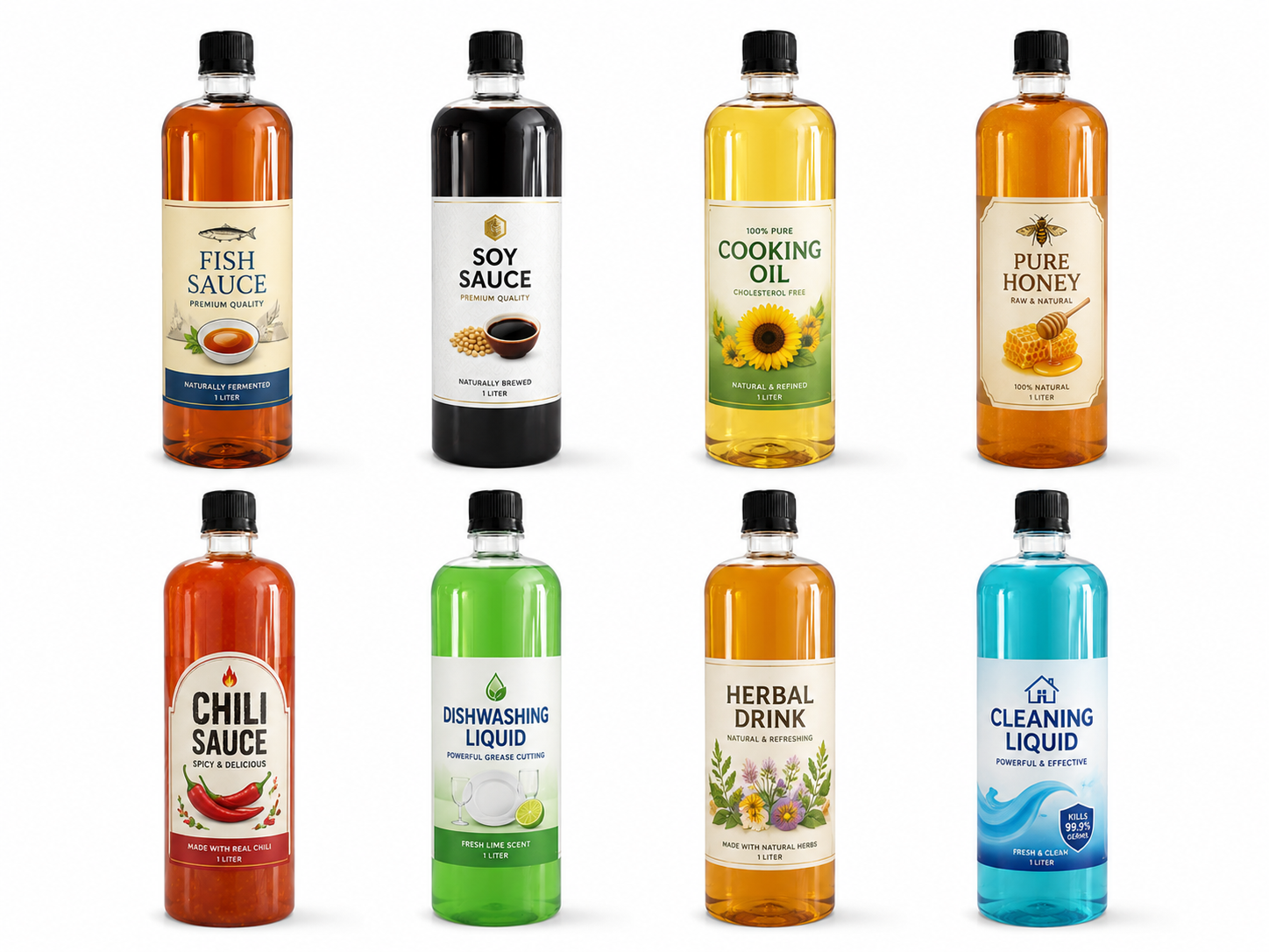 Chai nhựa PET tròn 1 Lít - Ảnh 8