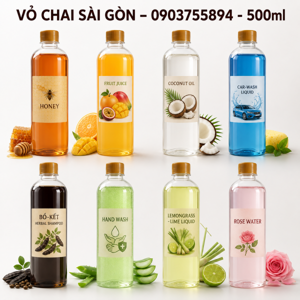 chai nhựa PET 500ml